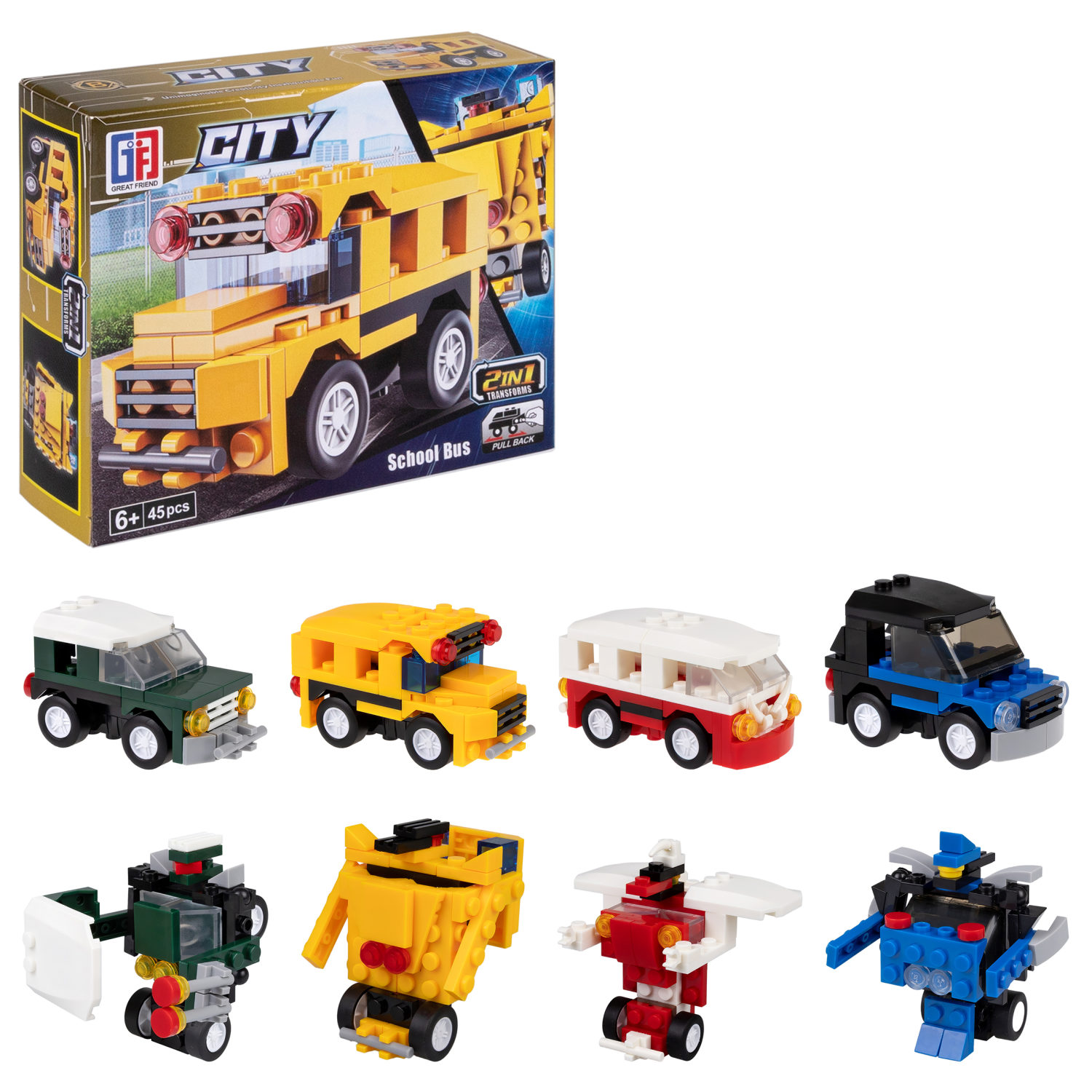 Конструктор 1toy Blockformers Городские службы 45 дет 270₽