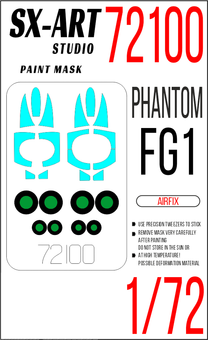 72100SX Окрасочная маска Phantom FG.1 Airfix