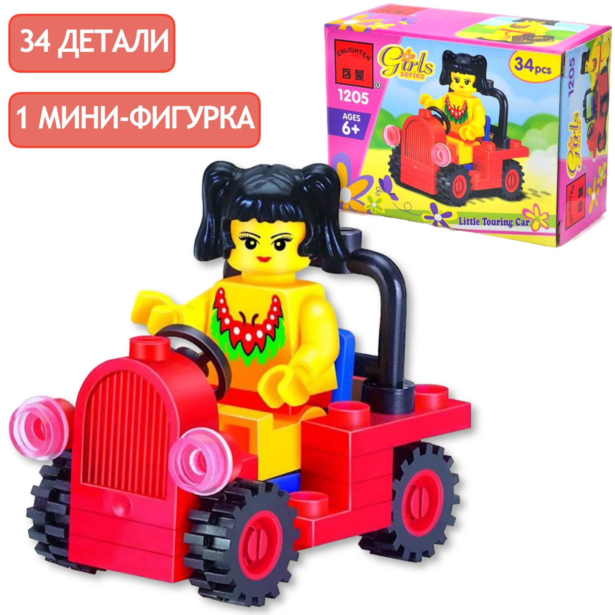

Конструктор Sluban Девочка в машине, 1 мини-фигурка, 34 дет, 94718