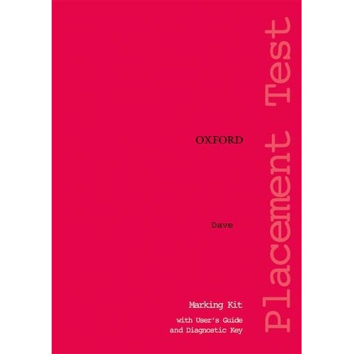 

Oxford Placement Tests 1 Marking Kit