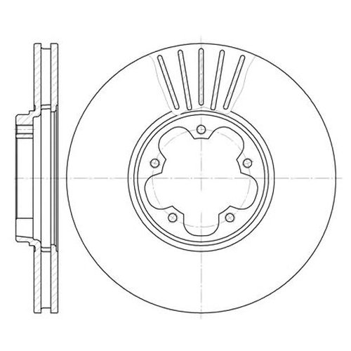 фото Тормозной диск передний remsa 660910 для ford transit