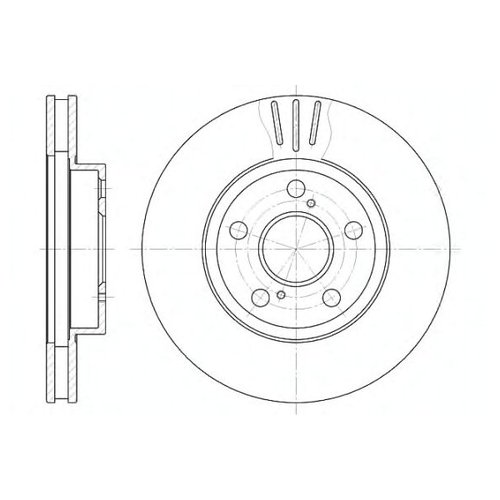 

Тормозной диск передний Remsa 654010 для Lexus CT; Toyota Carina E, Celica, Prius