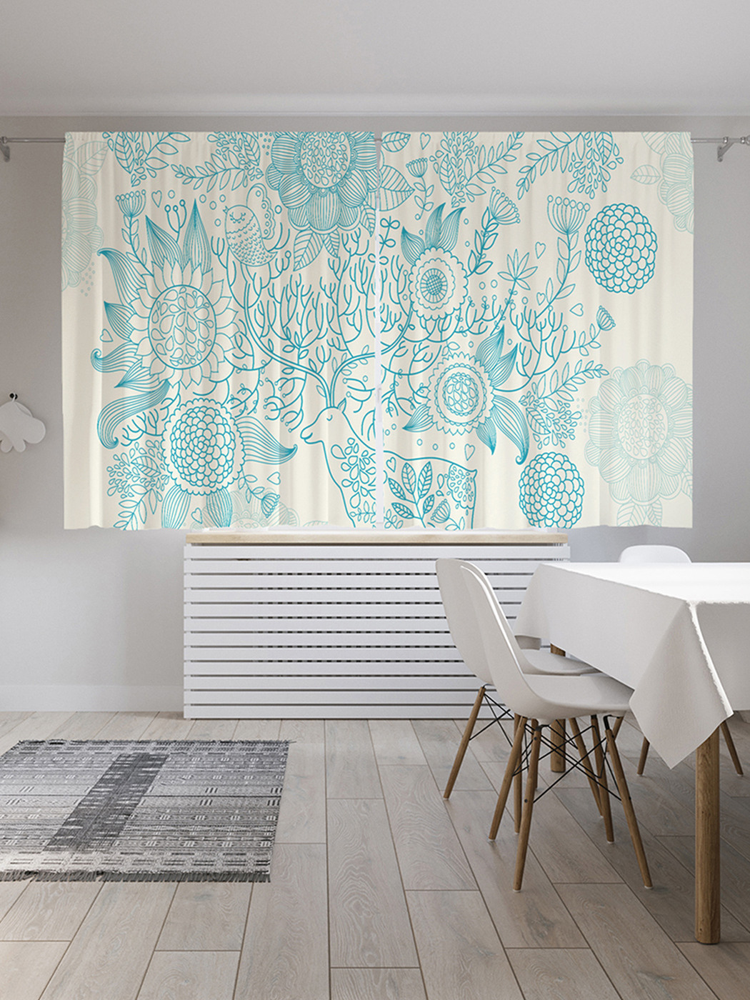 

Шторы с фотопечатью JoyArty "Энергия оленя" из сатена, 290х180 см