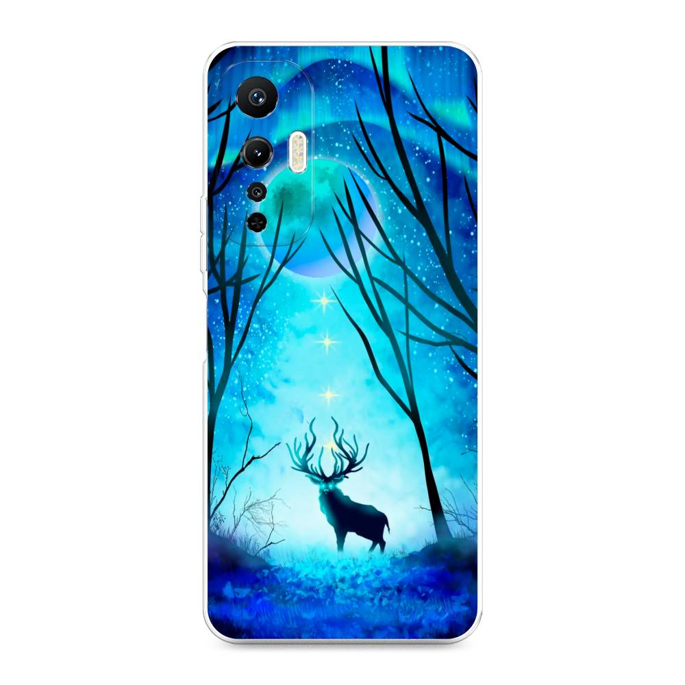 

Чехол на Infinix Hot 20S "Олень северное сияние", Синий;черный;голубой, 3103650-1