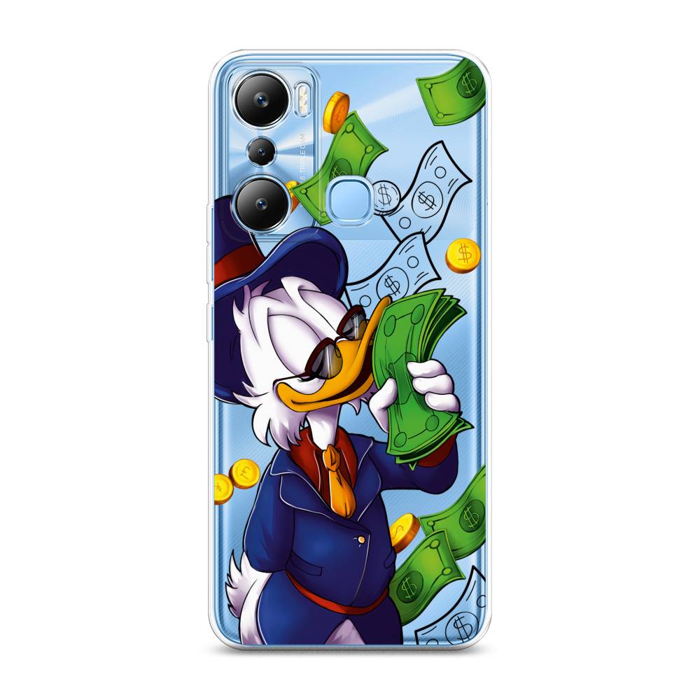 

Чехол на Infinix HOT 20i "Scrooge McDuck with Money", Синий;зеленый;белый, 3102950-6
