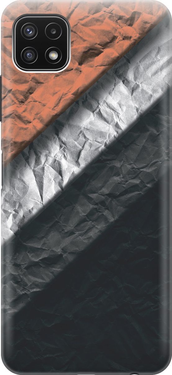 

Силиконовый чехол на Samsung Galaxy A22s 5G "Мятые полотна", Розовый;черный, 6357