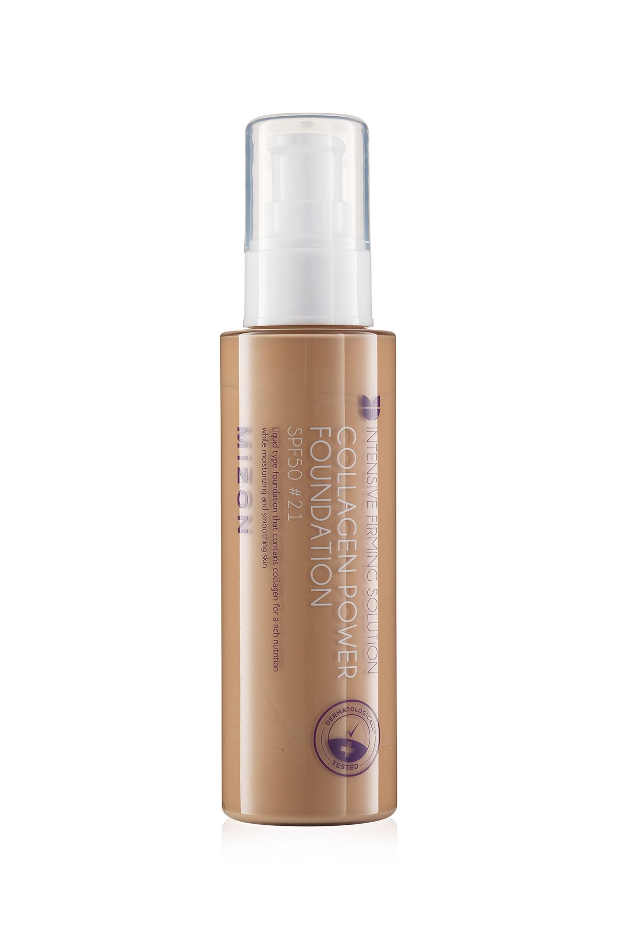 Тональная основа MIZON с коллагеном  #21 Collagen power foundation #21 100мл тональная основа флюид beyond matte liquid foundation 11311 m11 смуглый с нейтральным розово персиковым подтоном 27 мл