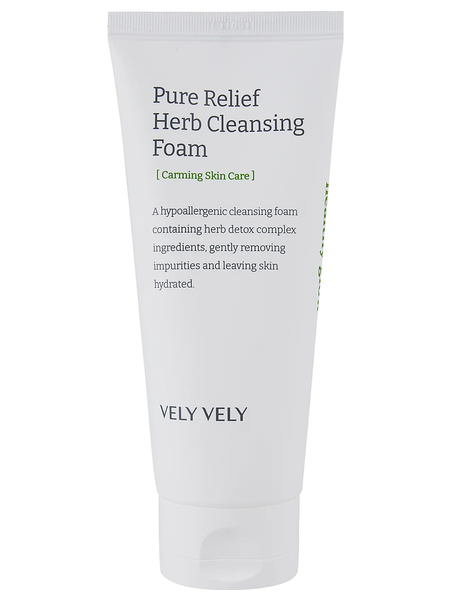 

Успокаивающая пенка Vely Vely с травяным комплексом Pure Relief Herb Cleansing Foam 150 мл