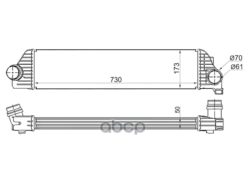 

Радиатор Интеркулера Renault Master /Opel Movano/Nissan Nv400 10- Sat арт. ST-4420575