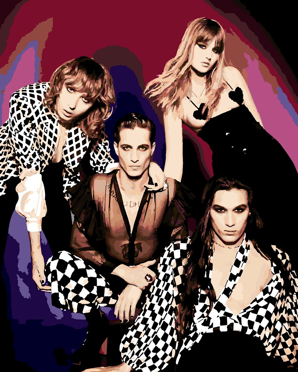 

Картина по номерам Красиво Красим Maneskin, 80 х 90 см, Maneskin