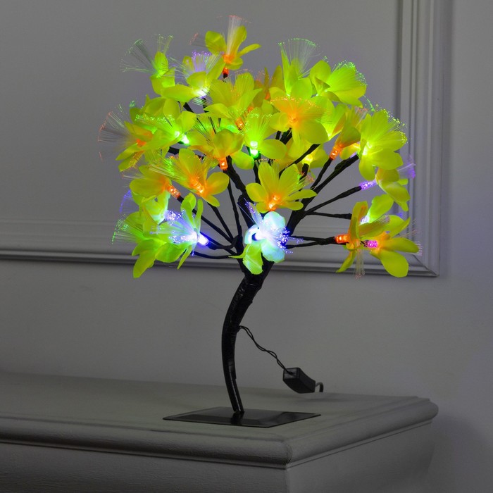

Световое дерево Luazon Lighting Лилии желтые 1077253 разноцветный/RGB, Лилии желтые