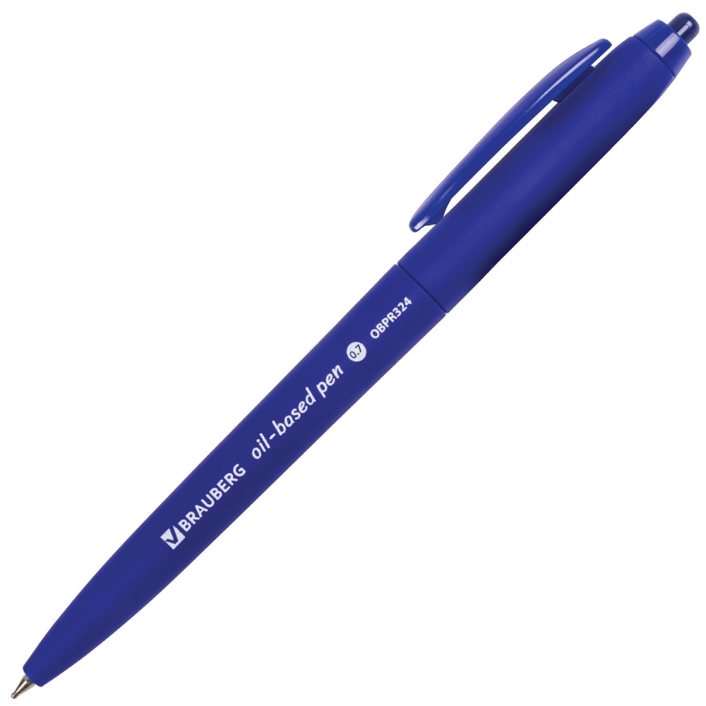 

Набор из 12 шт, Ручка шариковая масляная автоматическая Brauberg Sky Blue (142946)