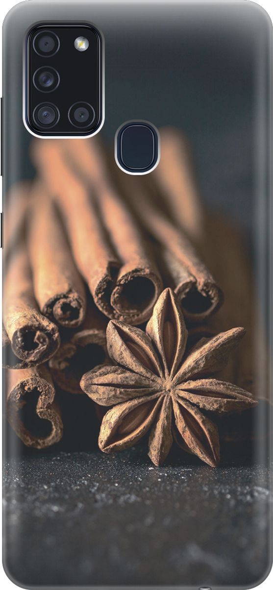 

Силиконовый чехол на Samsung Galaxy A21s "Корица", Коричневый;серый, 4618