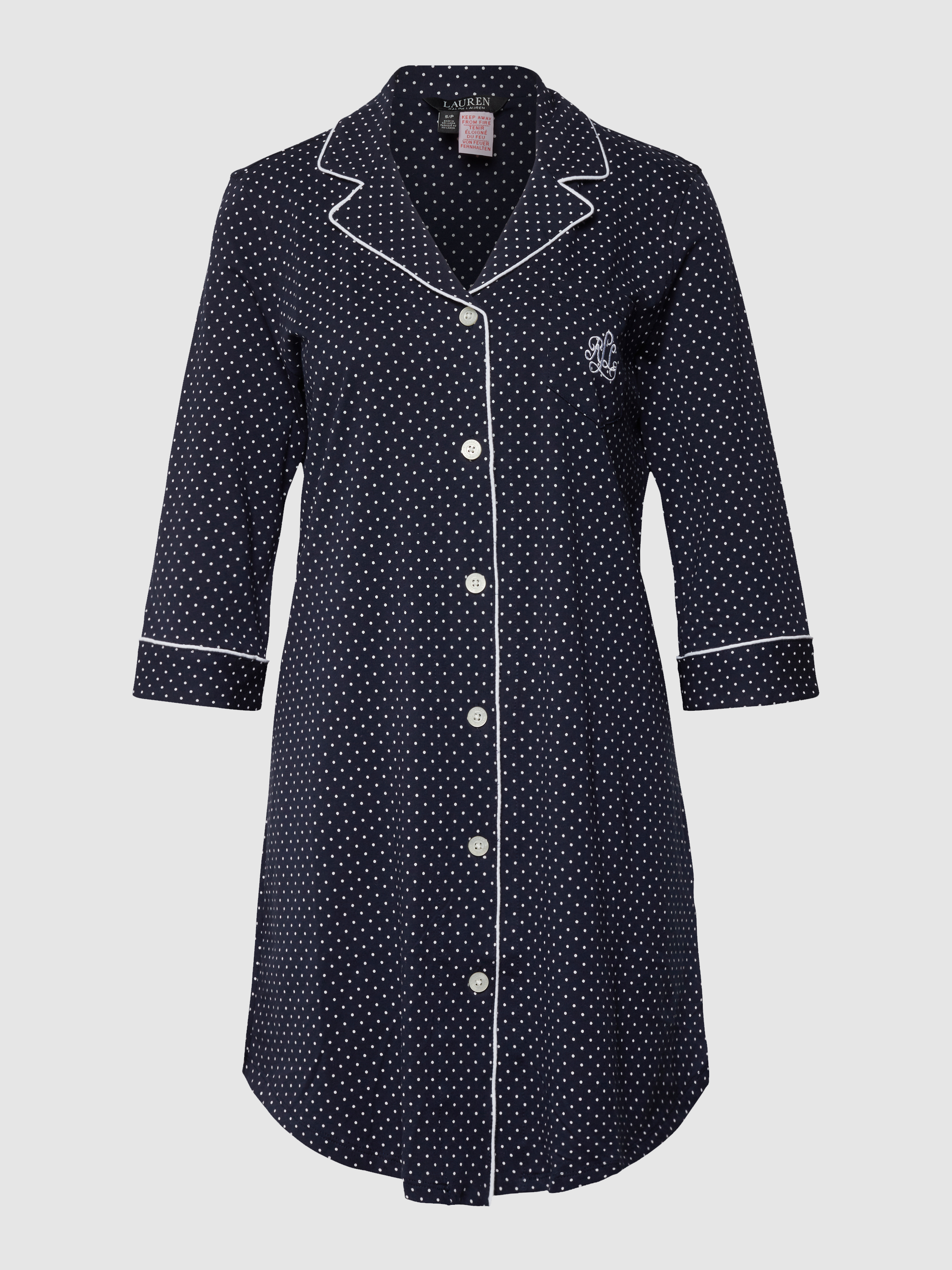 Рубашка домашняя женская Ralph Lauren 1448758 синяя XS (доставка из-за рубежа)
