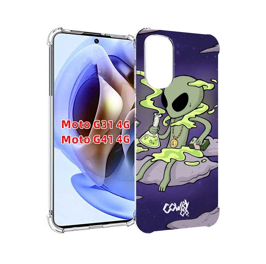 

Чехол MyPads токсичный инопланетянин для Motorola Moto G31 4G / G41 4G, Прозрачный, Tocco