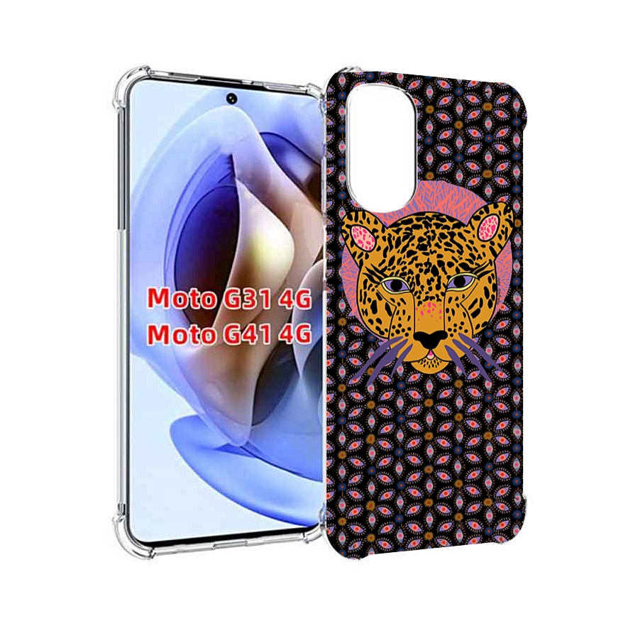 

Чехол MyPads тигр-в-глазах для Motorola Moto G31 4G / G41 4G, Прозрачный, Tocco