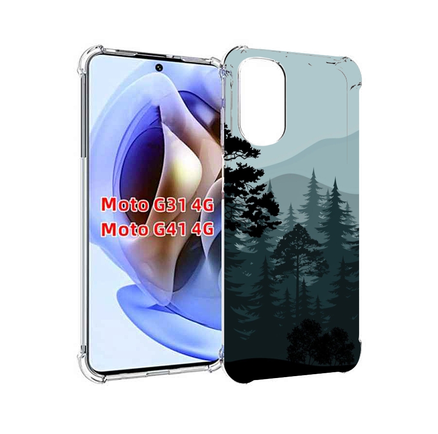 

Чехол MyPads темный лесочек для Motorola Moto G31 4G / G41 4G, Прозрачный, Tocco