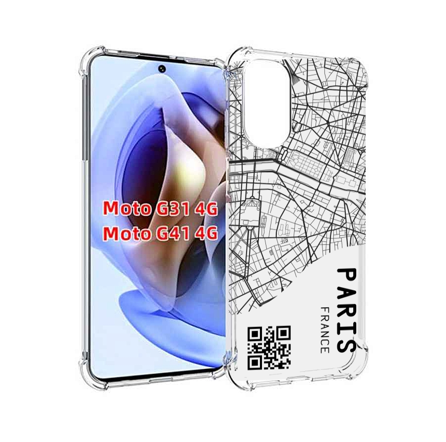 

Чехол MyPads схема-париж для Motorola Moto G31 4G / G41 4G, Прозрачный, Tocco