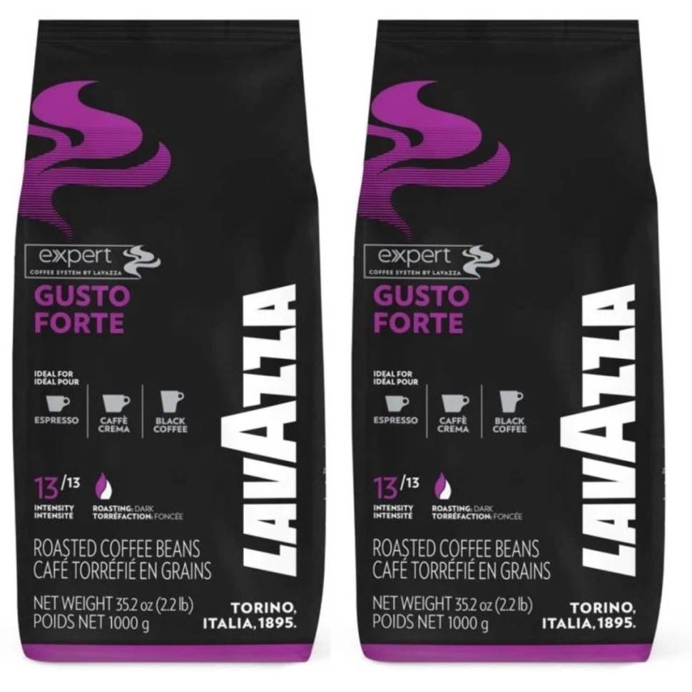 Кофе в зернах Lavazza Gusto Forte Expert, 2 шт по 1 кг