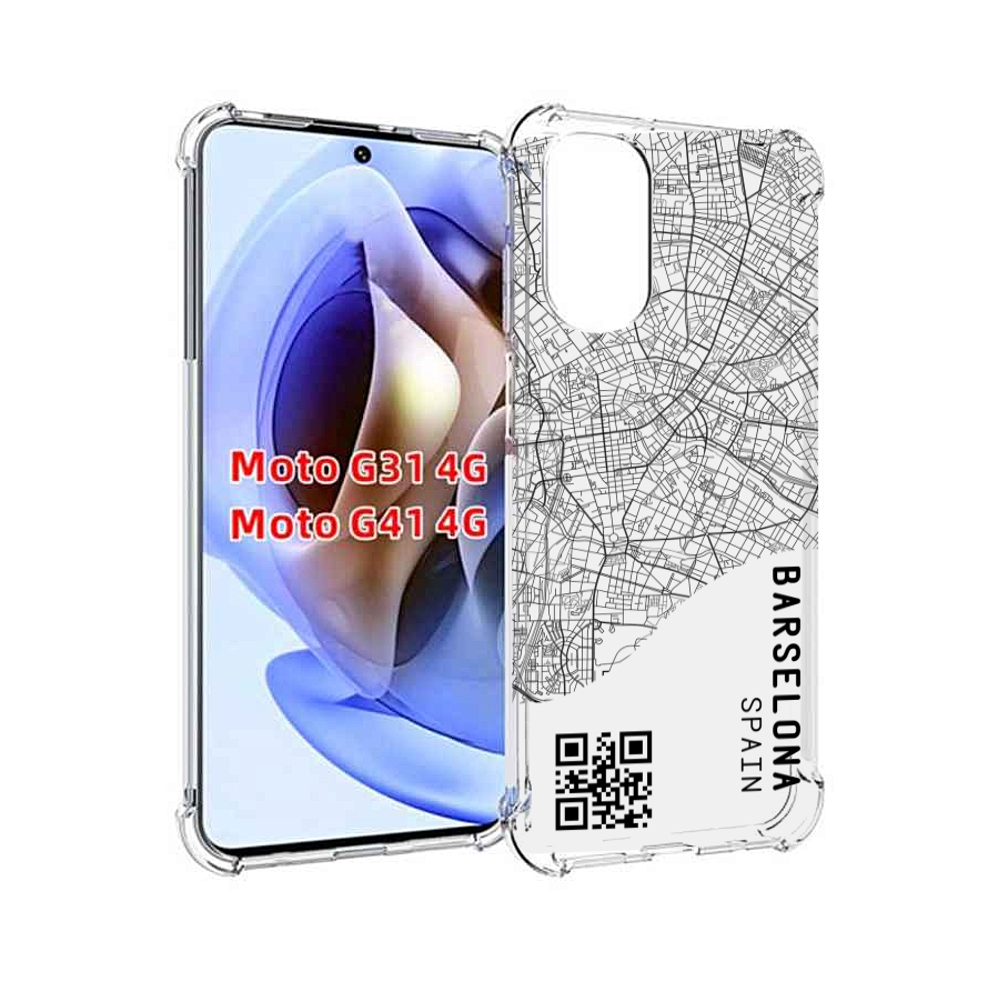 

Чехол MyPads схема-барселона для Motorola Moto G31 4G / G41 4G, Прозрачный, Tocco