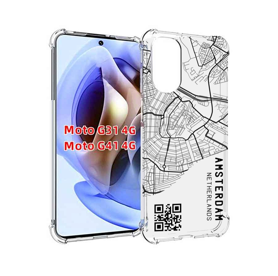 

Чехол MyPads схема-амстердам для Motorola Moto G31 4G / G41 4G, Прозрачный, Tocco