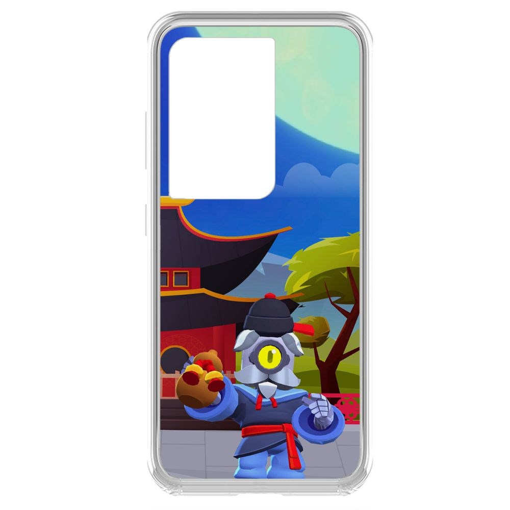 

Чехол-накладка Brawl Stars-Великий Мастер Барли для Samsung Galaxy S21 Ultra (G998)