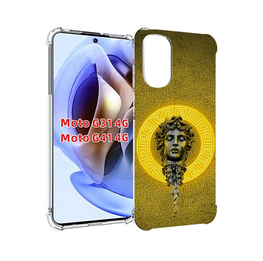 

Чехол MyPads статуя версачи для Motorola Moto G31 4G / G41 4G, Прозрачный, Tocco