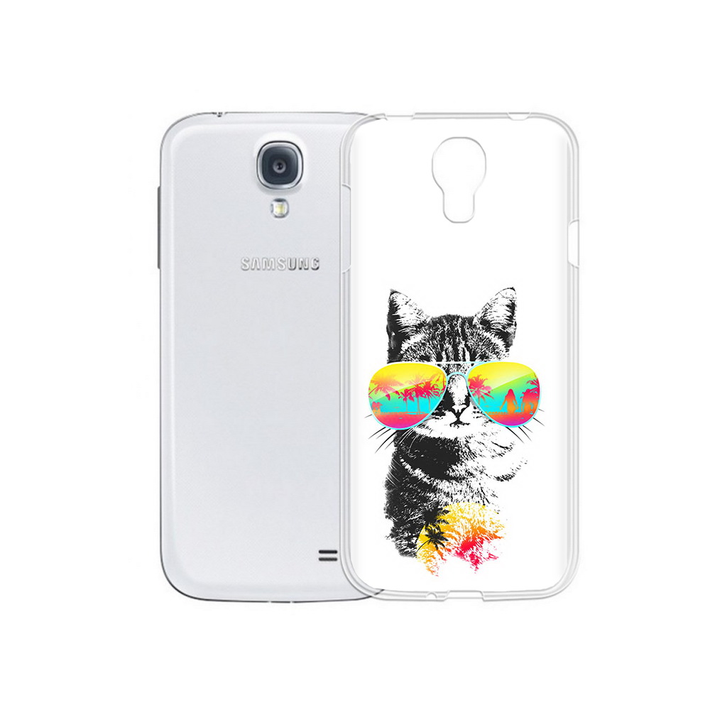 

Чехол MyPads Tocco для Samsung Galaxy S4 крутой кот (PT41285.571.425), Прозрачный, Tocco