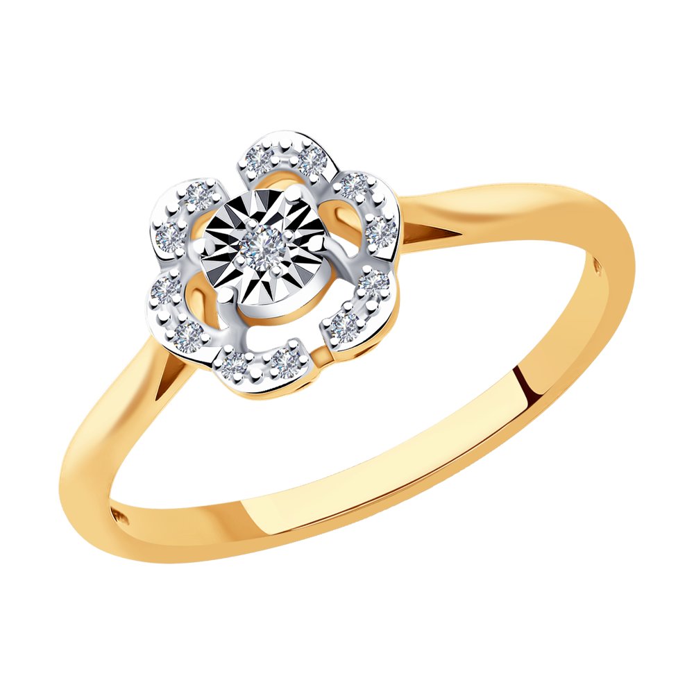 

Кольцо из комбинированного золота с бриллиантом р.  SOKOLOV Diamonds 1011954, 1011954