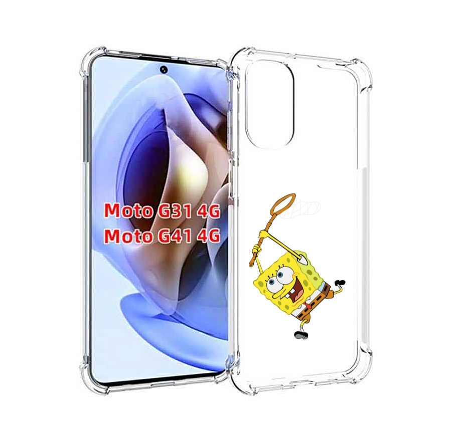

Чехол MyPads спанчбоб-с-сочком для Motorola Moto G31 4G / G41 4G, Прозрачный, Tocco