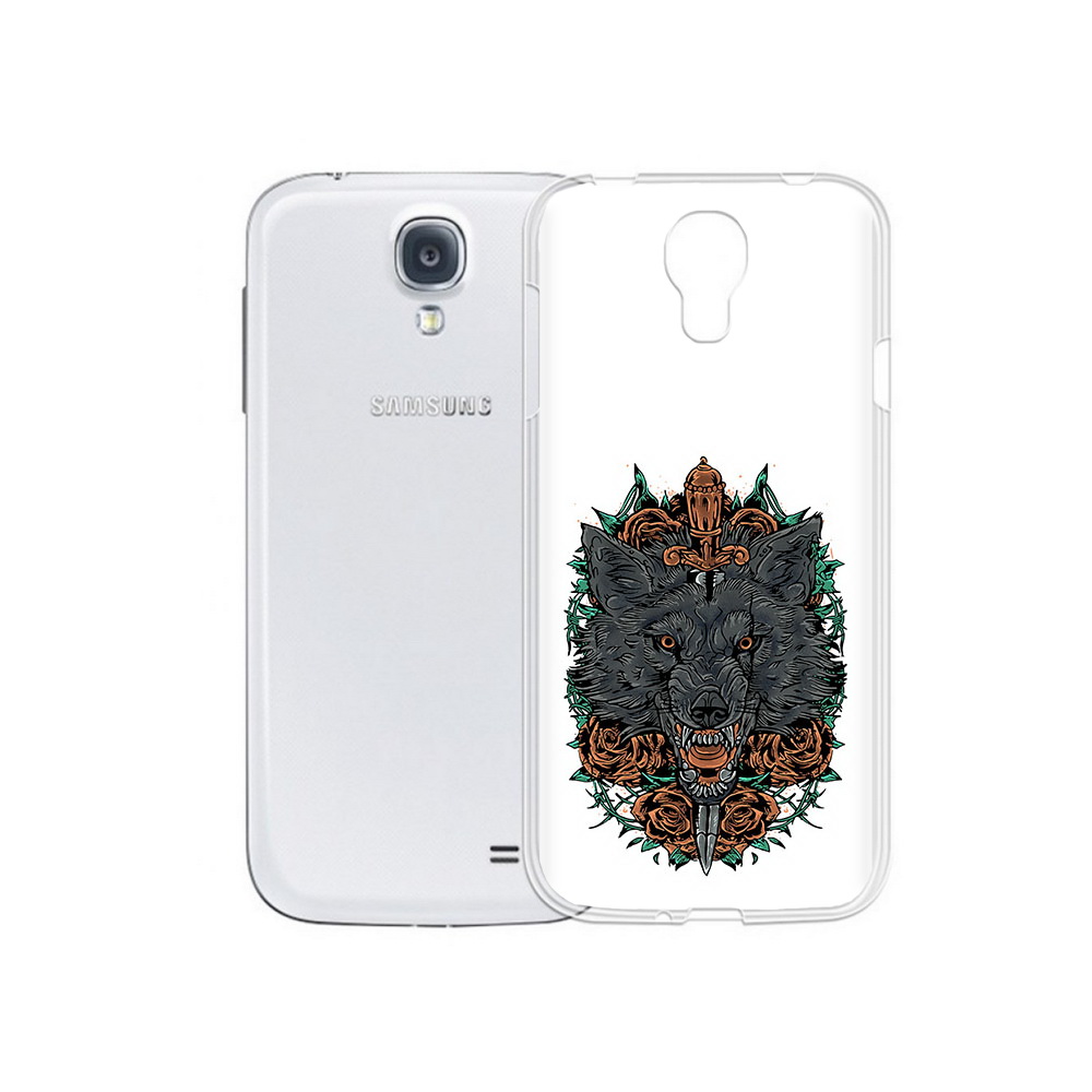

Чехол MyPads Tocco для Samsung Galaxy S4 красивый злой волк (PT41285.571.409), Прозрачный, Tocco
