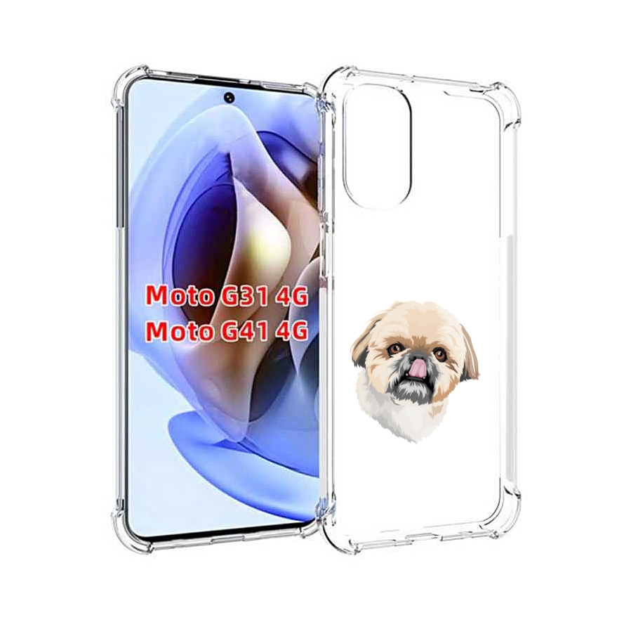 

Чехол MyPads собачка-с-язычком для Motorola Moto G31 4G / G41 4G, Прозрачный, Tocco