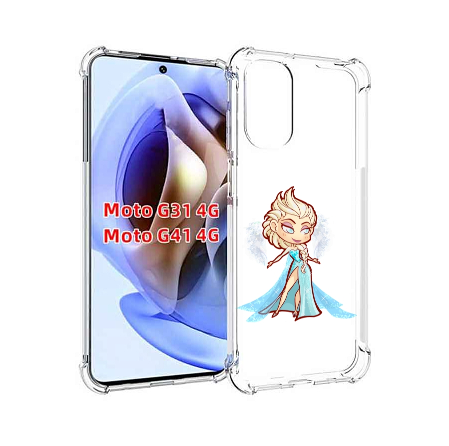 

Чехол MyPads снежная-принцесса женский для Motorola Moto G31 4G / G41 4G, Прозрачный, Tocco