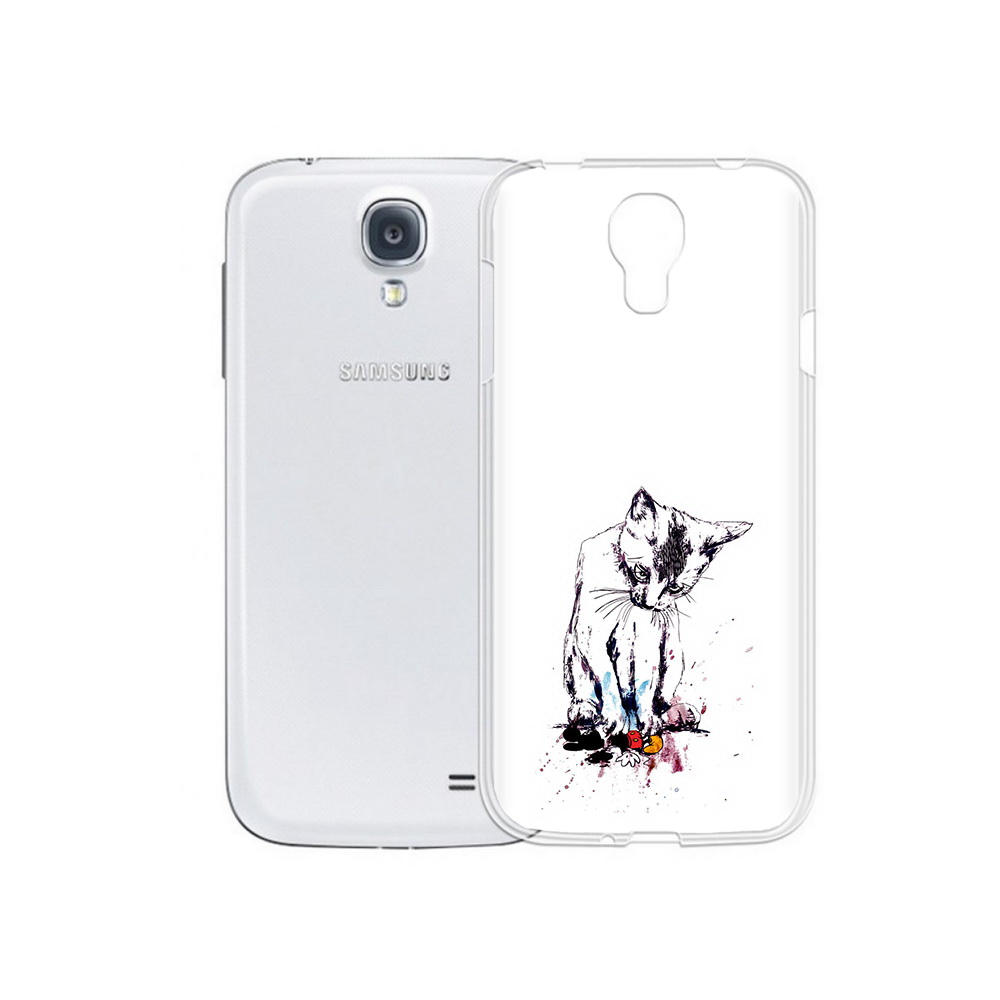 

Чехол MyPads Tocco для Samsung Galaxy S4 кот и микки (PT41285.571.399), Прозрачный, Tocco