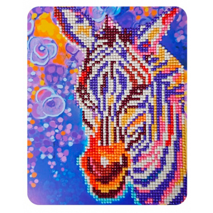 

Алмазная картина Color Kit Фиолетовая зебра