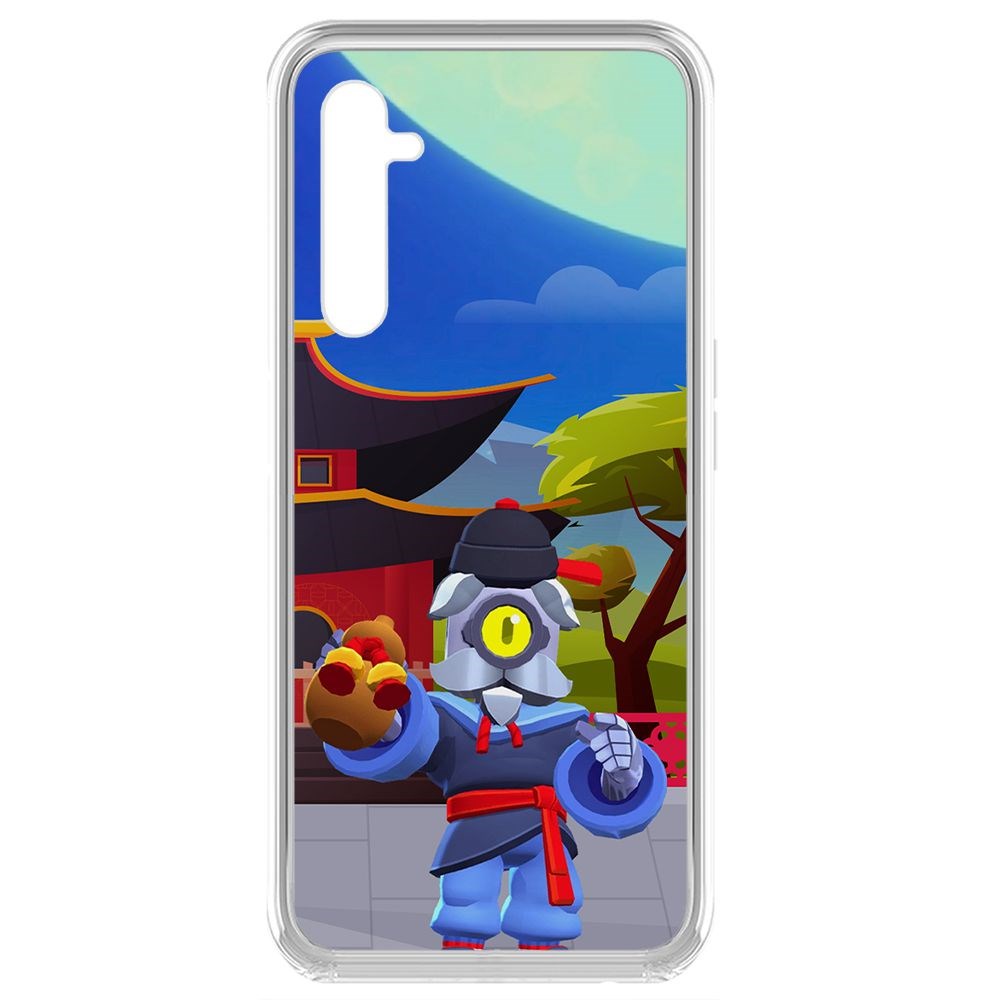 

Чехол-накладка Brawl Stars-Великий Мастер Барли для Realme 6 Pro