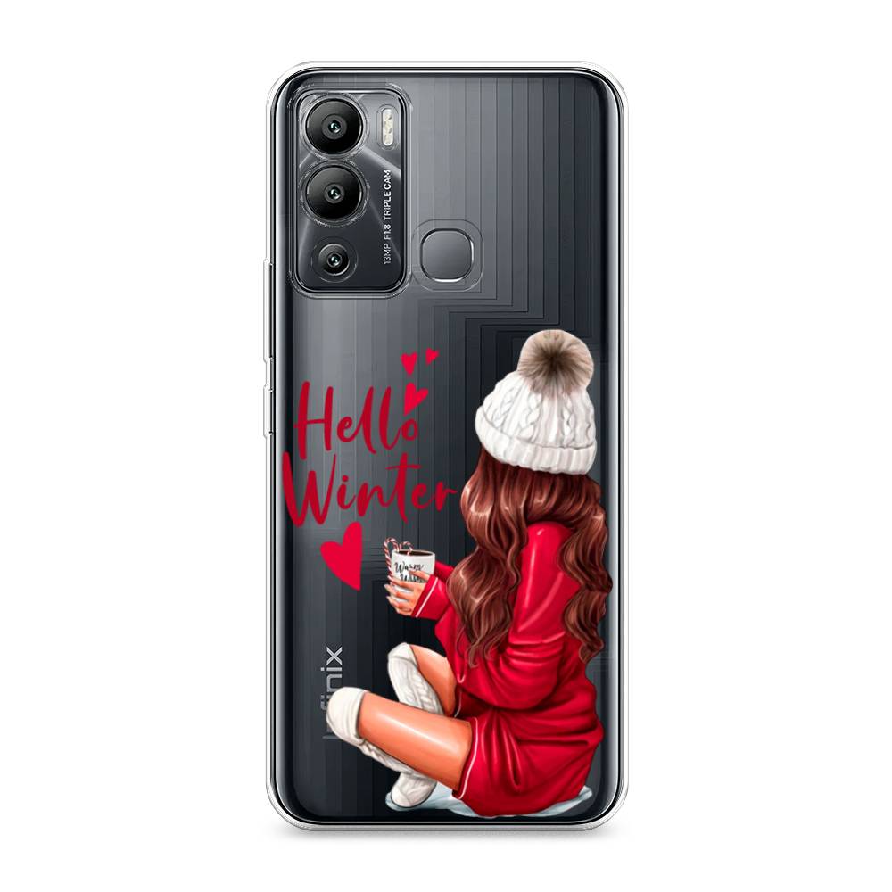 

Чехол на Infinix Hot 12i "Hello winter", Красный;белый;коричневый, 3101250-5