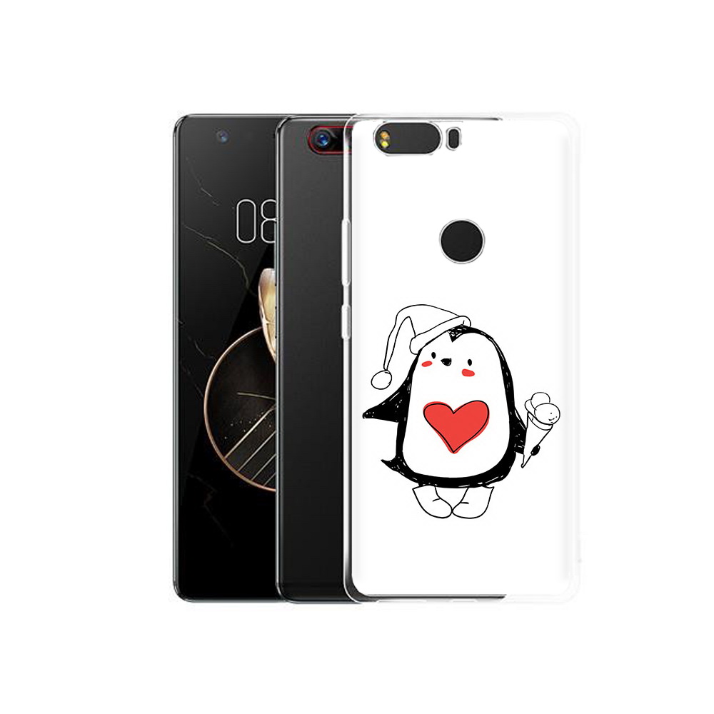 

Чехол MyPads Tocco для ZTE Nubia Z17 Пингвин с мороженым (PT75244.452.135), Прозрачный, Tocco