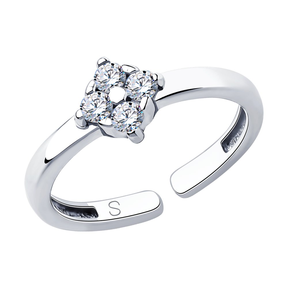 

Кольцо из серебра р. 15 SOKOLOV 94013063, фианит, 94013063
