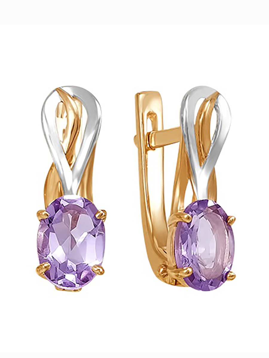 

Серьги из красного золота 585Gold 202008679, гранат, 202008679