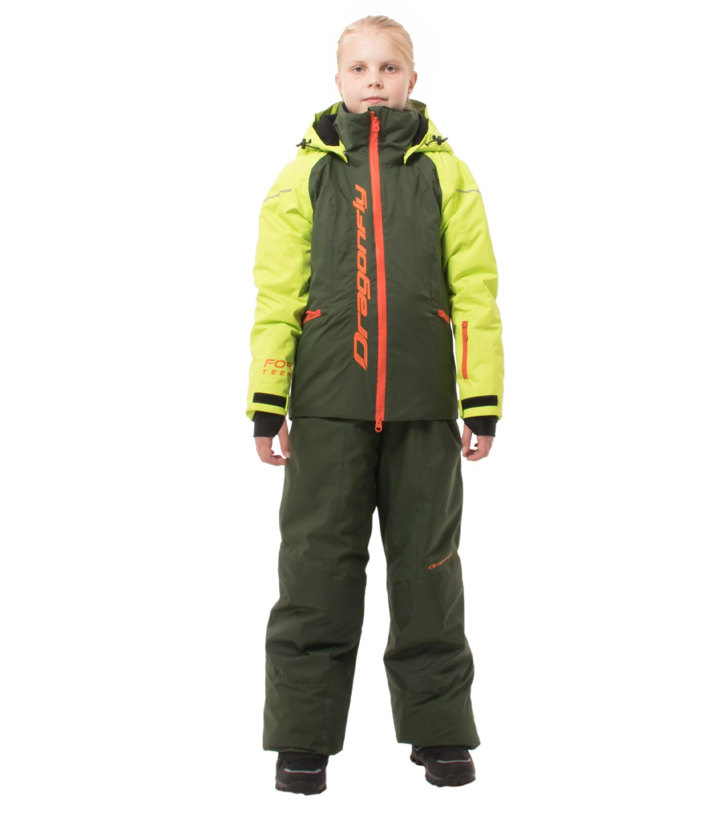 Куртка детская DRAGONFLY 811240-23_776, green/orange, 140 батут scholle space twin scholle g o 12ft green orange