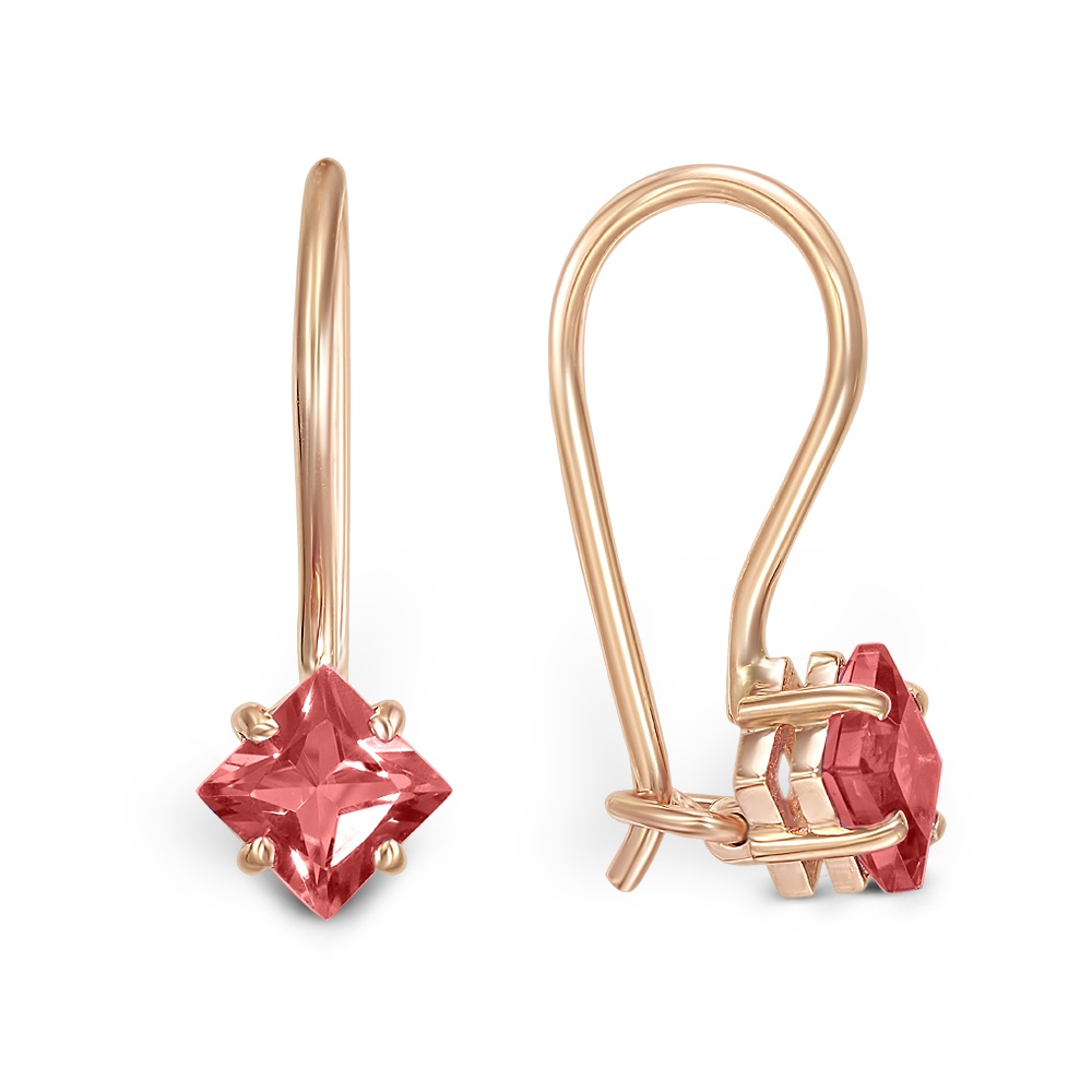 

Серьги из красного золота с гранатом 585Gold 202008619, 202008619
