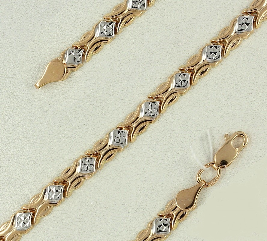 

Браслет из золота р.  Golden Eagle ПТАБ29-100Г, ПТАБ29-100Г