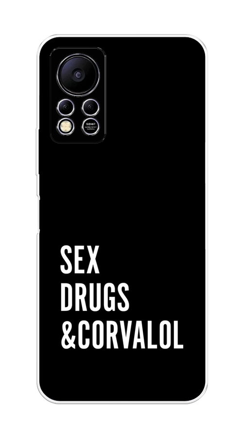 

Чехол на Infinix HOT 11S NFC "Corvalol", Черный;серый;белый, 3100950-6