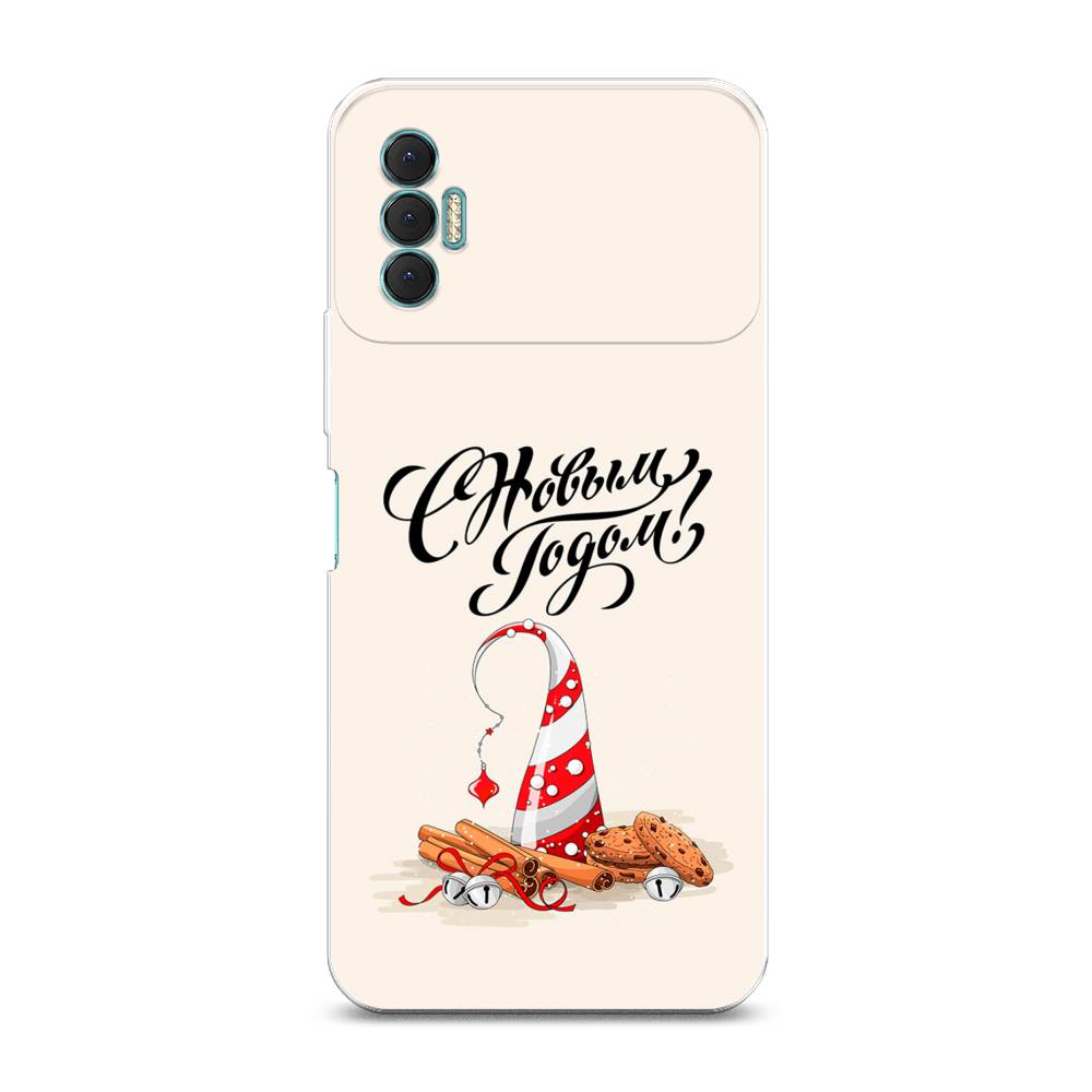 

Чехол на Tecno Spark 8P "Подарки на Новый Год", Бежевый;красный;черный, 301450-5