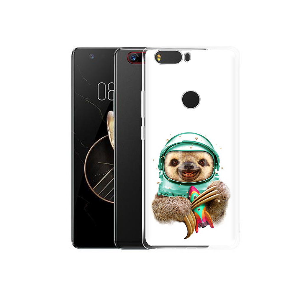 

Чехол MyPads Tocco для ZTE Nubia Z17 Ленивец астронавт (PT75244.452.104), Прозрачный, Tocco
