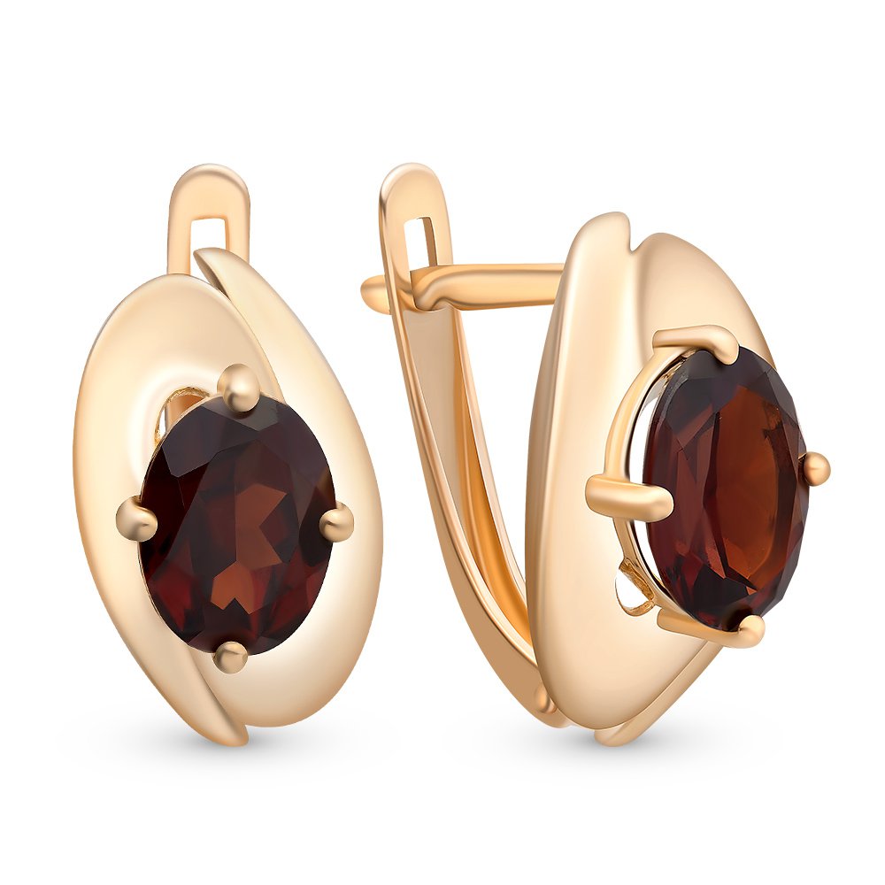 

Серьги из красного золота с гранатом 585Gold 202007329, 202007329