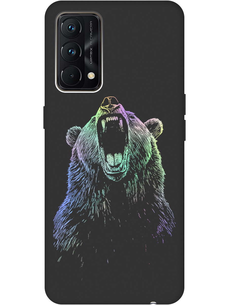 

Силиконовый чехол на Realme GT Master Edition с принтом "Медведь Гризли" матовый черный, Черный;серебристый, 740190213