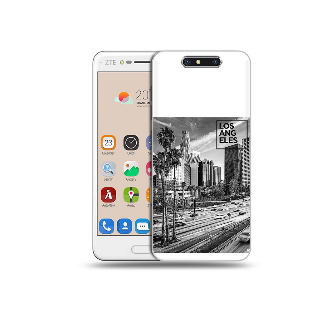 

Чехол MyPads Tocco для ZTE Blade V8 черно белый лос анджелес (PT100217.451.685), Прозрачный, Tocco
