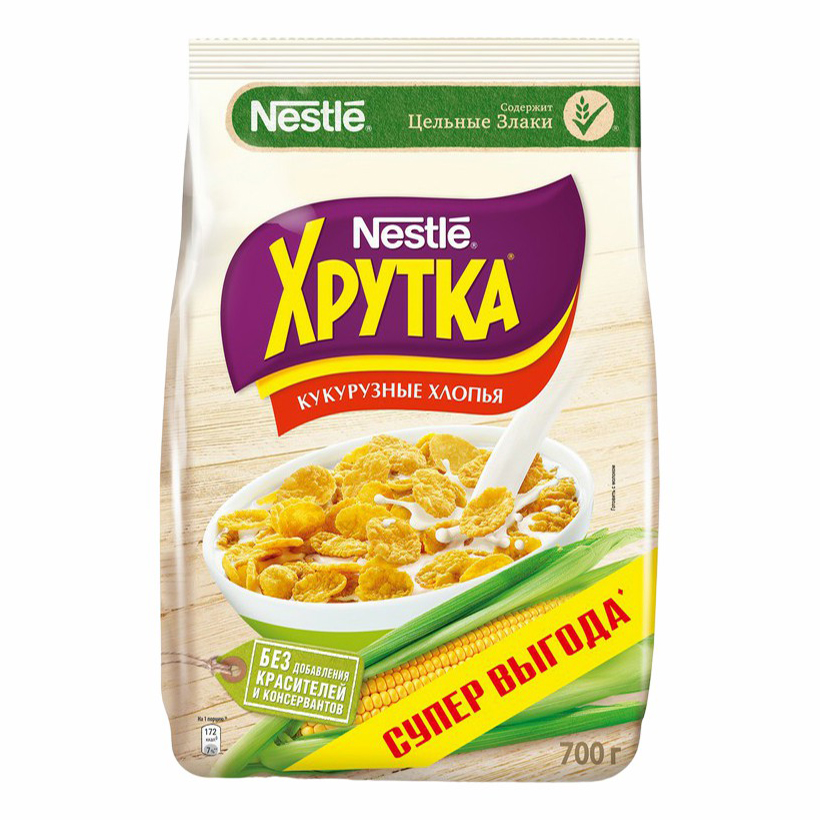 

Сухой завтрак хлопья Хрутка кукурузный 700 г
